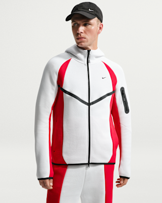 Nike Tech Men's Colour-Block Full-Zip Fleece Windrunner Jacket